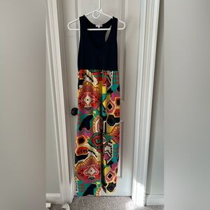 Colorful Geometric Maxi Dress